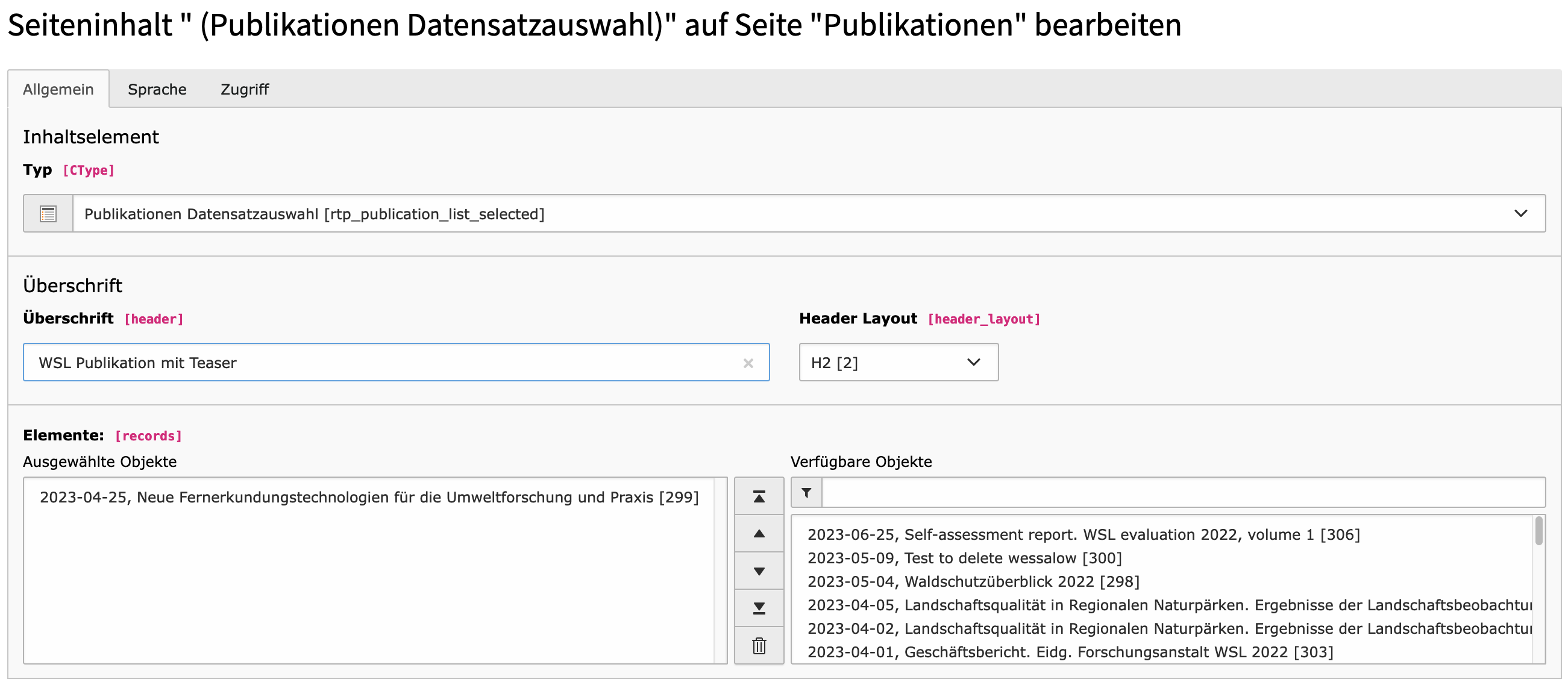 Publikationen Publikationen